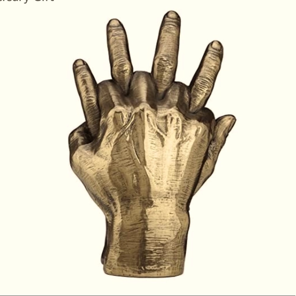 Soulmates Lovers Hands Entwined Sculpture